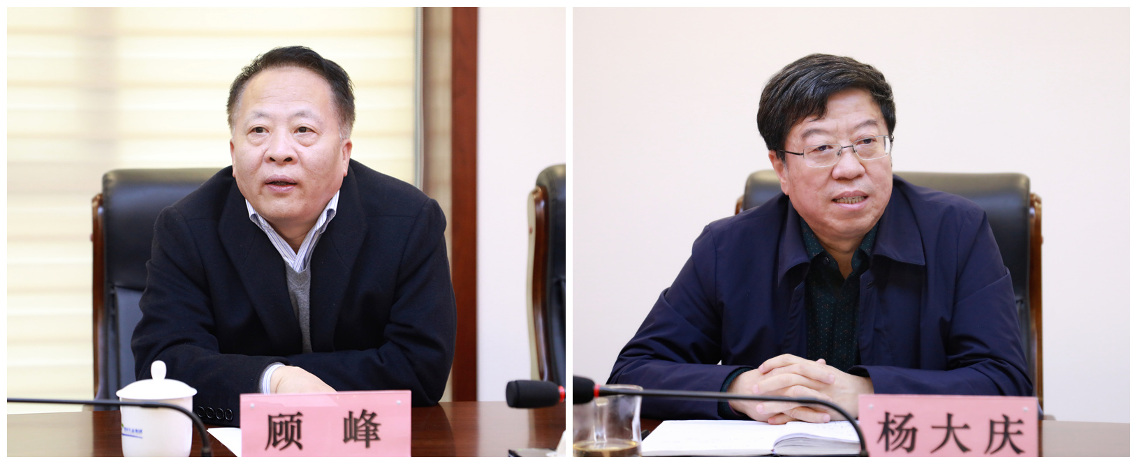 熊良虎顾峰拜会渭河生态集团党委书记董事长李友成、总司理杨大庆